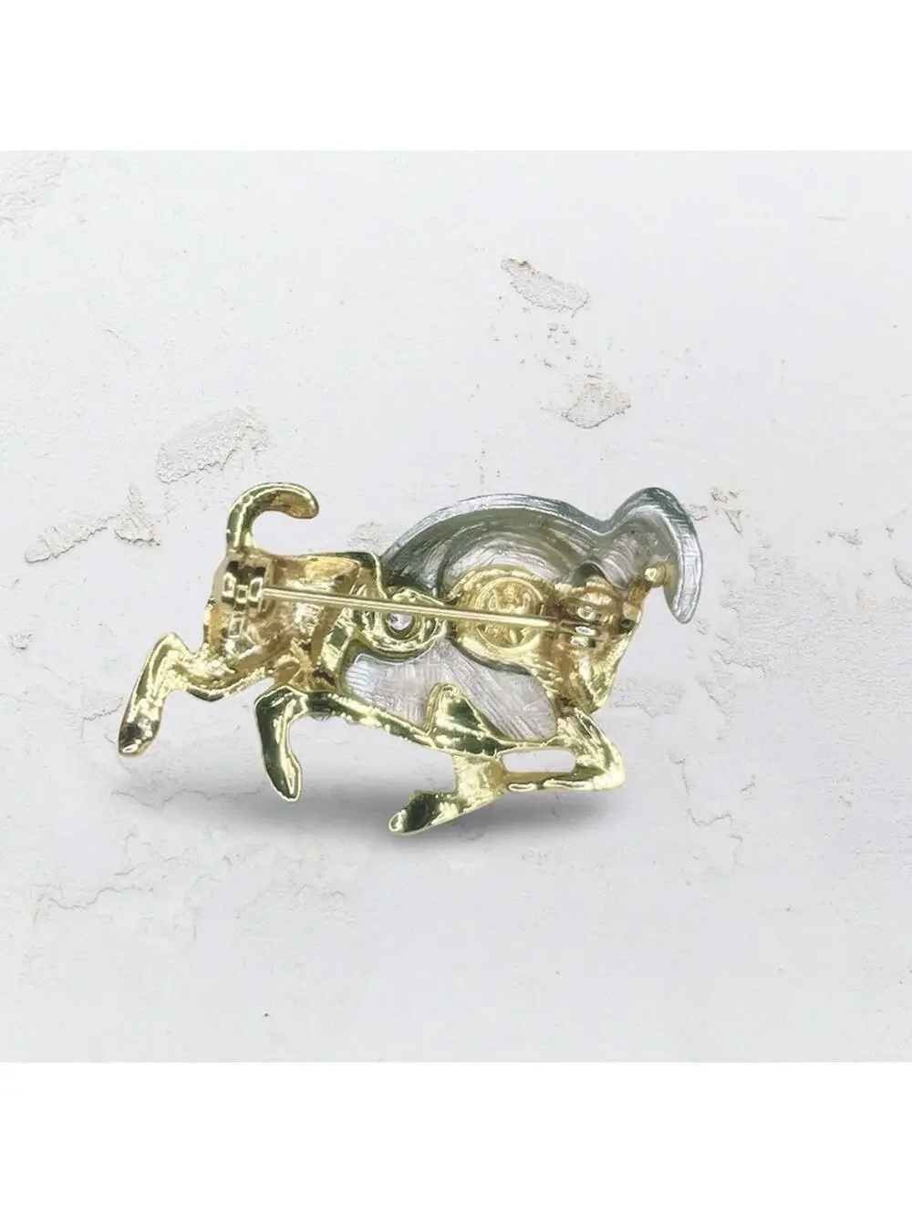 7265. Napier Aires Ram Brooch
